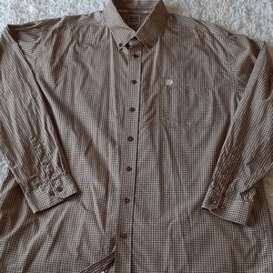 Cinch Checked Men's Long Sleeve Men's Shirt XL